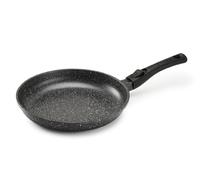 Pradel Excellence - PCUI001003 - Poêle en Fonte d'Aluminium Premium Ø28cm - Revêtement Anti-Adhésif Façon Pierre - Manche Amovible - Tout Feu, Induction, Four, Noir