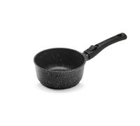 Pradel Excellence - PCUI001006 - Casserole Fonte d'Aluminium Premium Ø20cm - Revêtement Anti-Adhésif Façon Pierre - Manche Amovible - Tout Feu dont Induction, Noir