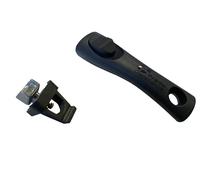 Pradel Excellence - PCUI001040 - Kit Adaptation + Manche Amovible 18 cm en Bakélite - Gamme Premium - Accessoire pour Casseroles, Poêles, Sauteuses et Wok Premium PCUI001, Noir