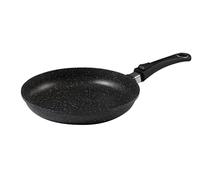 Pradel Excellence - Poêle en Fonte d’Aluminium Premium, Revêtement Anti-Adhésif “Façon Pierre”, Manche Amovible - Compatible Tous Feux dont Induction, Four et Lave-Vaisselle - Diamètre 28 cm - Noir