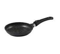 Pradel Excellence - Poêle en Fonte d’Aluminium Premium, Revêtement Anti-Adhésif “Façon Pierre”, Manche Amovible - Compatible Tous Feux dont Induction, Four et Lave-Vaisselle - Diamètre 24 cm - Noir