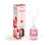 Prady - Mikado Ambiance Fraises et Crème - 100 ml - Profitez de la douceur des fraises et de la crème.