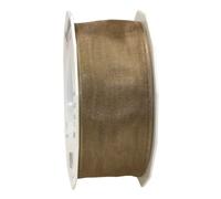 PRÄSENT C.E. Pattberg GmbH & Co. KG 4-Seasons Ruban en Organza Taupe 40 mm 25 m