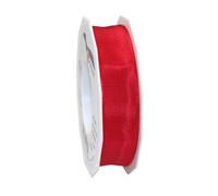 PRÄSENT C.E. Pattberg Lyon Ruban de Taffetas Rouge 25 mm x 25 m, Corail