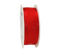 Präsent C.E. Pattberg Marseille Ruban en Organza avec Fil de Fer Rouge 40 mm 25 m