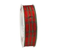 Präsent C.E. Pattberg Nottingham Ruban métallique Rouge/Vert 25 mm x 20 m