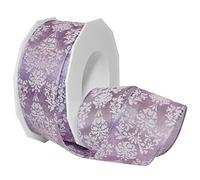 Präsent Morex Ribbon Bobine 58140/20-610 French Filaire acétate Paradise Puff Print Sheer, 1 1/5,1 cm X 20,1 m, Orchidée
