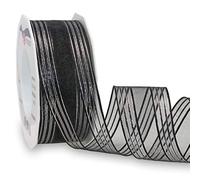 Präsent Ruban de deuil, Noir, 40 mm width, 20 m length
