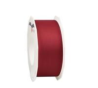 Präsent - Ruban taffetas fil de fer Lyon bordeaux - Largeur 40 mm - Longueur 25 m