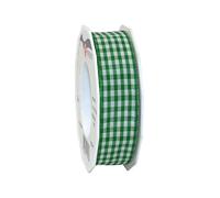 Präsent Ruban, Vert/Blanc, 10 mm - 20 m