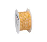 PRÄSENT Vichy Ruban à Carreaux Jaune/Blanc 10 mm 20 m