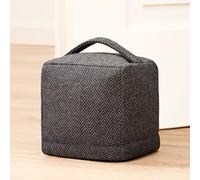 Praknu Cale Porte Lourde 1 kg Gris - Calle Porte Sol - Butée de Porte Sol | Poids de 1 kg, housse lavable, patins antidérapants, poignée de transport, en tissu, maison ou bureau, gris