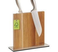 Praknu Porte Couteaux de Cuisine - Bloc à Couteaux Aimanté Double Face - Porte Couteau en Bois D'Acacia FSC® - Range Couteaux de Cuisine - Magnetic Knife Holder - Rangement Couteaux Cuisine