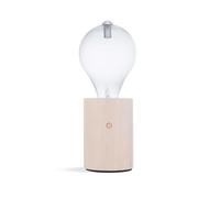Pranarôm Diffuseur Edison Ultrasonique Bois et Verre | Diffusion à sec ou nébulisation, lumière d'ambiance LED blanc chaud, effet brume.