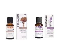Pranarôm Parfum d'ambiance Bio Méditation et Saintes Odeurs Huiles Essentielles pour Diffusion Encens Et Nard Quintessence sacrée & Parfum d'ambiance Bio Champ de Provence Huiles Essentielles 30 ml