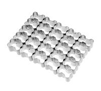 Prasacco Emporte-pièces en forme d'os de chien - 25 grilles pour Noël, Halloween, friandises et pâtisserie - Acier inoxydable