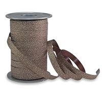 Prasent Ruban en polypropylène Couleur pailletée 100 m x 10 mm, Marron
