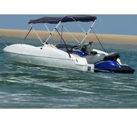 Pratique 4-Bow Bimini-Top avec panneaux latéraux 243x(230-244)x137 cm - Bâches et bâches de protection ,design Möbel 9695094 1parcel