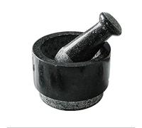 Pratique Ensemble de mortier et pilon en marbre, broyeur à épices double face, bol broyage mélangeur, pilules, moulin poivre, d'ail outil bricolage for la cuisine