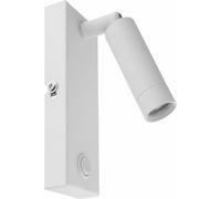 Pratique LED Spot Mural Blanc Liseuse Interrupteur Métal Lit Canapé Spot Pasa