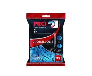 PRCI Sachet de 100 croisillons autonivelant 3mm | Pour carrelage d'épaisseur 10-25mm