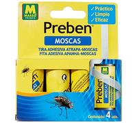 PREBEN 231277 Lot de 4 Rouleaux de Ruban Attrape-Mouche