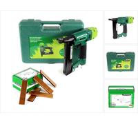 Prebena 2XR-ES40 Agrafeuse cloueuse pneumatique en mallette de transport type ES + 5200x Prebena ES26CNKHA agrafes
