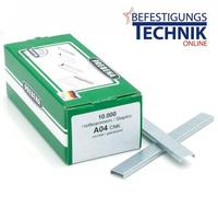 Prebena Agrafes A04CNK A 80/04mm galvanisées pour 1XR-A16 1GP-A16 KL-01 10M