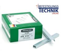 Prebena Agrafes A08CNK A 80/08mm galvanisées pour 1XR-A16 1GP-A16 KL-01 10M