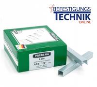 Prebena Agrafes A12CNK A 80/12mm galvanisées pour 1XR-A16 1GP-A16 KL-01 6M