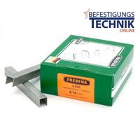 Prebena Agrafes A14CRF A 80/14mm A2 inox pour 1XR-A16 1GP-A16 1GP-A25 KL-01 6M