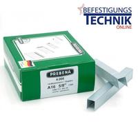 Prebena Agrafes A16CNK A 80/16mm galvanisées pour 1XR-A16 1GP-A16 KL-01 4M