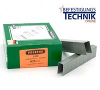 Prebena Agrafes A25CRF A 80/25mm A2 inox pour 1GP-A25 KL-01 3M