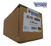 Prebena Agrafes L 19mm CNK galvanisé 4C-L50 G5562 Bostitch S5 Senco N Würth 155 BEA KL-26 26M