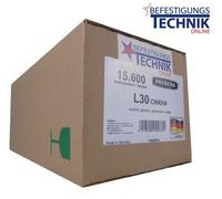 Prebena Agrafes L 30mm CNK galvanisé 4C-L50 G5562 Bostitch S5 Senco N Würth 155 BEA KL-26 15,6M