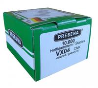 Prebena Agrafes VX04 CNK galvanisées 4,0mm pour AEG BeA Bosch Novus type 53 Rapid R53 KL-50 10M
