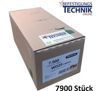 Prebena Agrafes WD-25CNK 25mm galvanisé 4C-WD75 Makita AT2550A Haubold BK 2525 PN 2550 KL-54 7,9M P