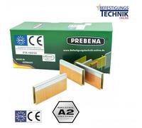 Prebena Agrafes Z40CRFHA 40mm ETA inoxydable pour 4C-Z50 5C-Z75 Tjep PZ-16 KL-57 11,1M