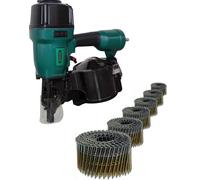 Prebena cloueur pneumatique de bobines 7F-CNW90 45-90mm + 3600 clous de bobines 3,1x90 anneau vide