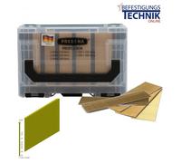 Prebena Clous à tête rétreinte type J Profi-J-Box 12500 Brads pour cloueur à tête rétreinte BR-03