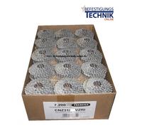 Prebena Clous pour carton bitumé 3,1x22mm anneau galvanisé à chaud pour cloueur pour carton bitumé 4X-CNZ45 Makita AN454 Bostitch