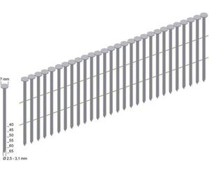 Prebena CNW28/65BK Clou pour bobine, nu, tige lisse