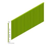 PREBENA Prebena Brads J19CNKKHA galvanisés avec revêtement en résine Longueur 19 mm Quantité:1