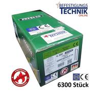 Prebena Q-56CSVHA-ETA 56mm Agrafes coupe-feu galvanisées pour Senco Würth Q Haubold HD7900 6,3M KL-39