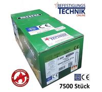 Prebena Q44CSVHA-ETA 44mm Agrafes coupe-feu galvanisées pour Senco Würth Q Haubold HD7900 7,5M KL-39