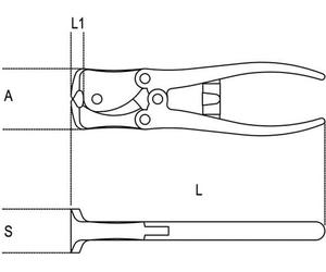 Préciseuse à levier Beta modèle lourd 1092V, taille:180 mm