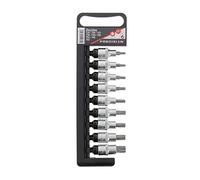 PRECISION STEEL 9 Douilles étoiles mâles T20 à T60 1/2"