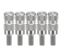 Precisiongeek Moleté Pouce vis/Vis d'épaule acier inoxydable M4 x 10mm - Lot de 10