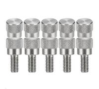 Precisiongeek Moleté Pouce vis/Vis d'épaule acier inoxydable M5 x 10mm - Lot de 10