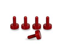 PrecisionGeek Vis à oreilles Aluminium M3 x 10mm Anodisé Rouge Lot de 5